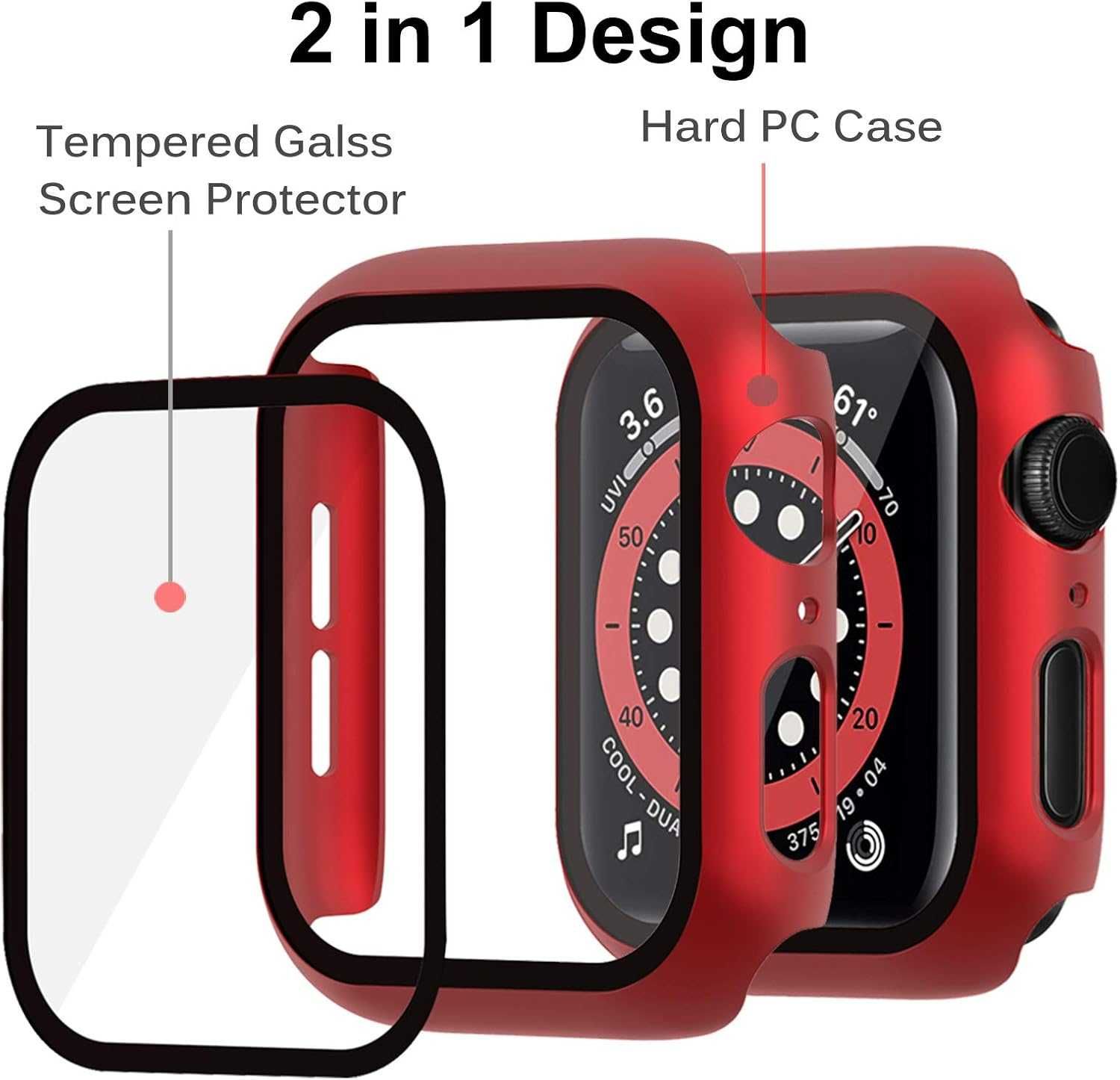Miimall Etui do Apple Watch Series 8/7 45 mm
