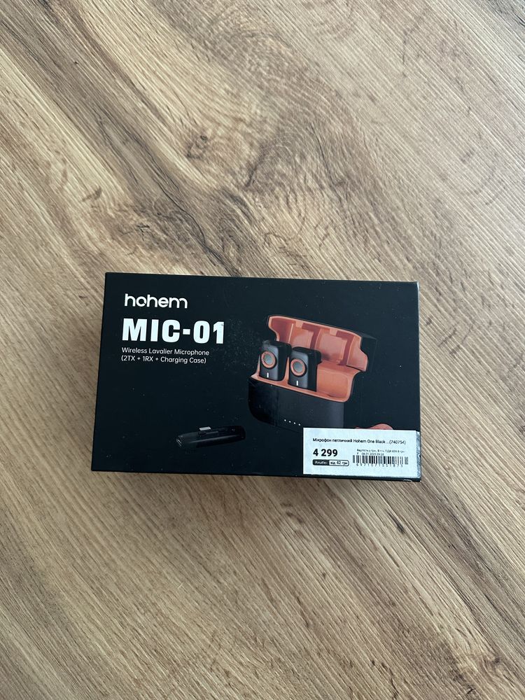Мікрофон петличка Hohem Mic-01 / Петличный микрофон Новый