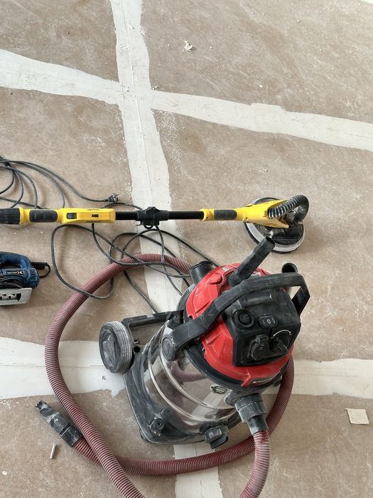 Lixadeira girafa + aspirador + serra