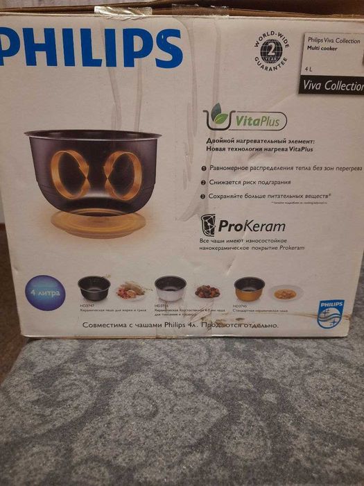 Новая мультиварка PHILIPS Viva Collection HD3136/03