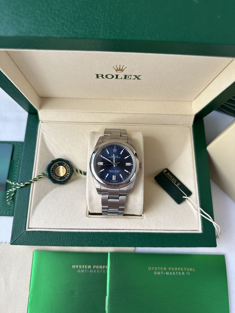 Zegarek męski Rolex DateJust 41 blue dial steel