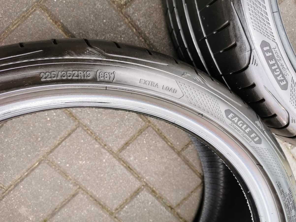 225/35 88Y R19 GOODYEAR EagleF1 SuperSport 6mm 2022r Letnie Opony 2szt