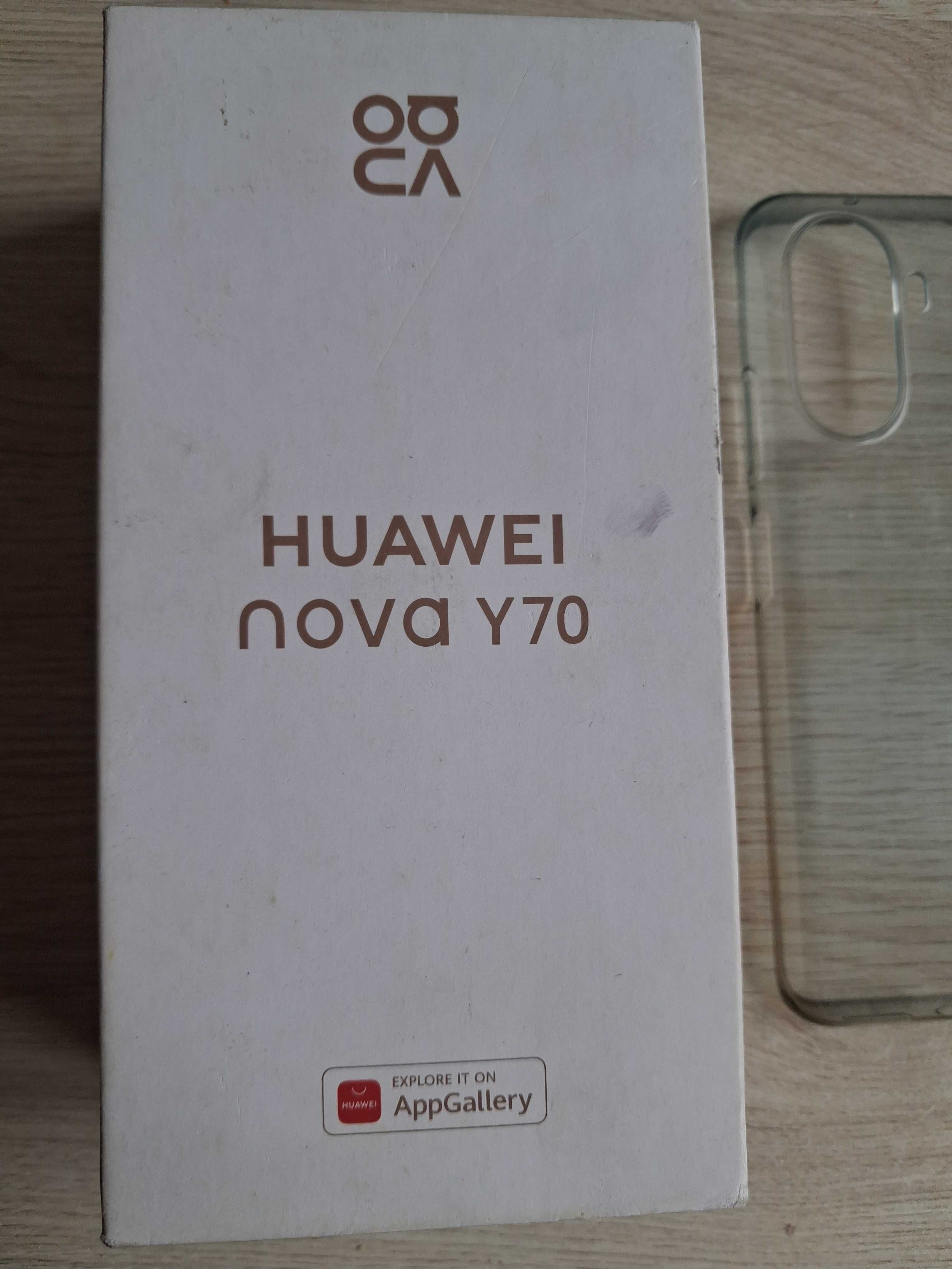Pudełko oraz etui do Huawei Nova Y70 4/128 gb MGA-LX9N