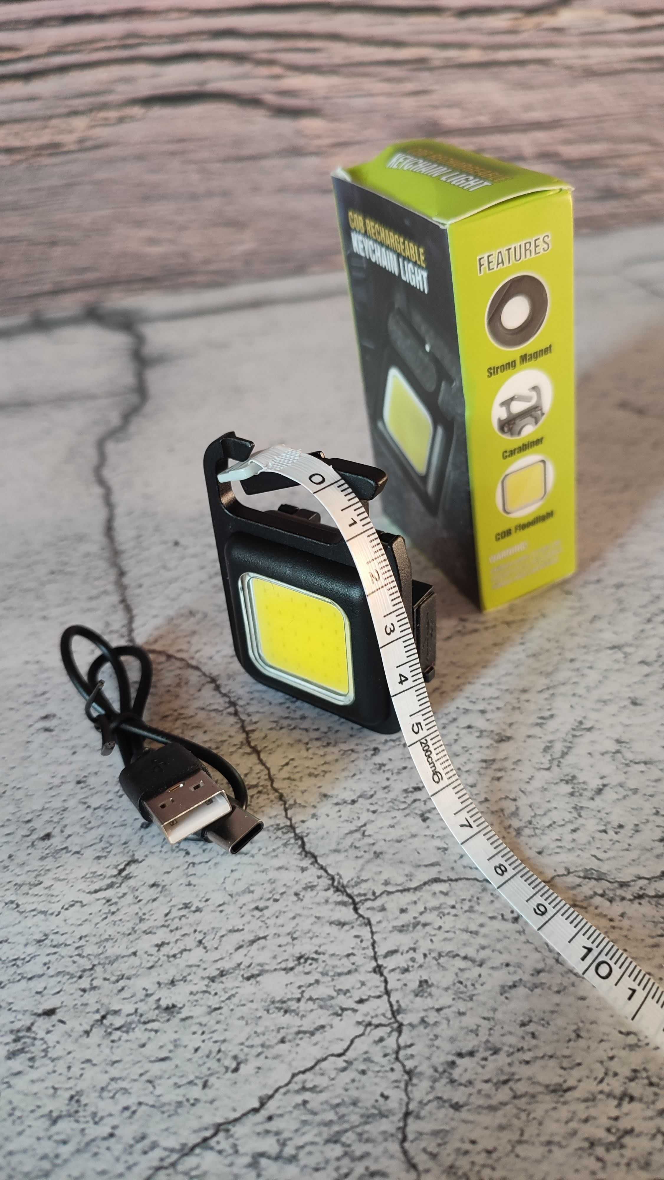 Brelok lampka LED, ładowanie USB