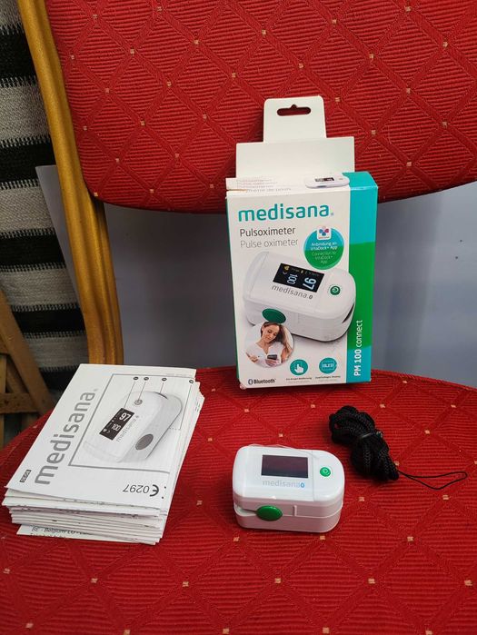 Pulsoksymetr Medisana PM100 Pulsometr Bluetooth do pomiaru tętna pulsu