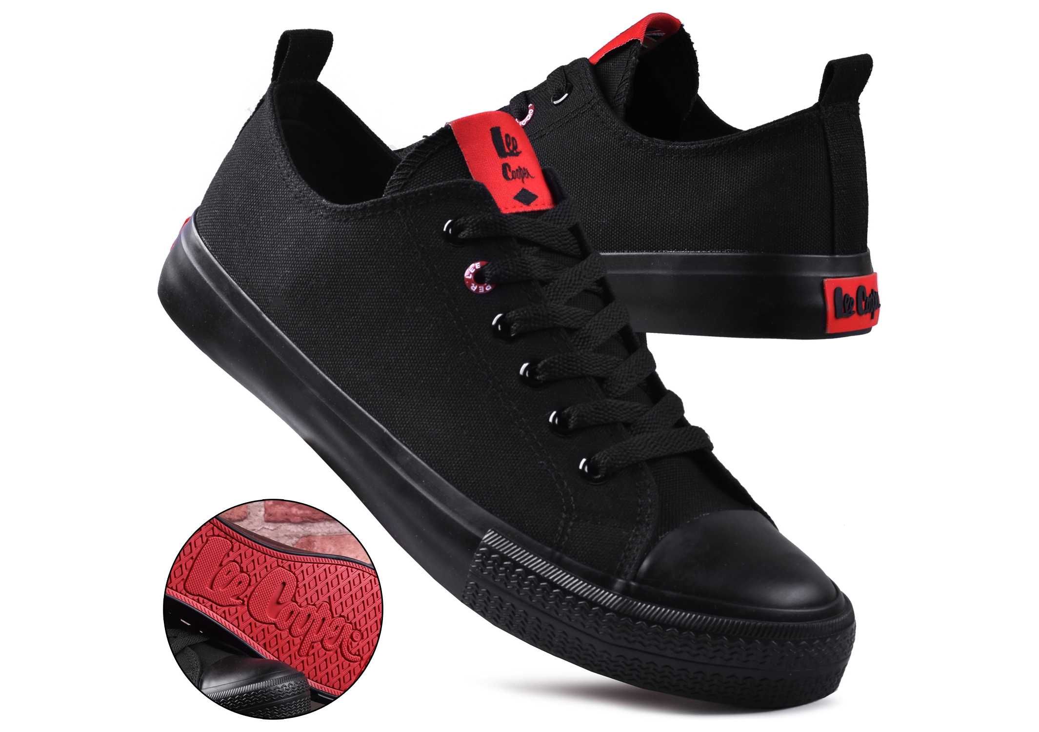 Buty Męskie Lee Cooper Trampki czarne (-0912) - 44 WYSYŁKA 24H