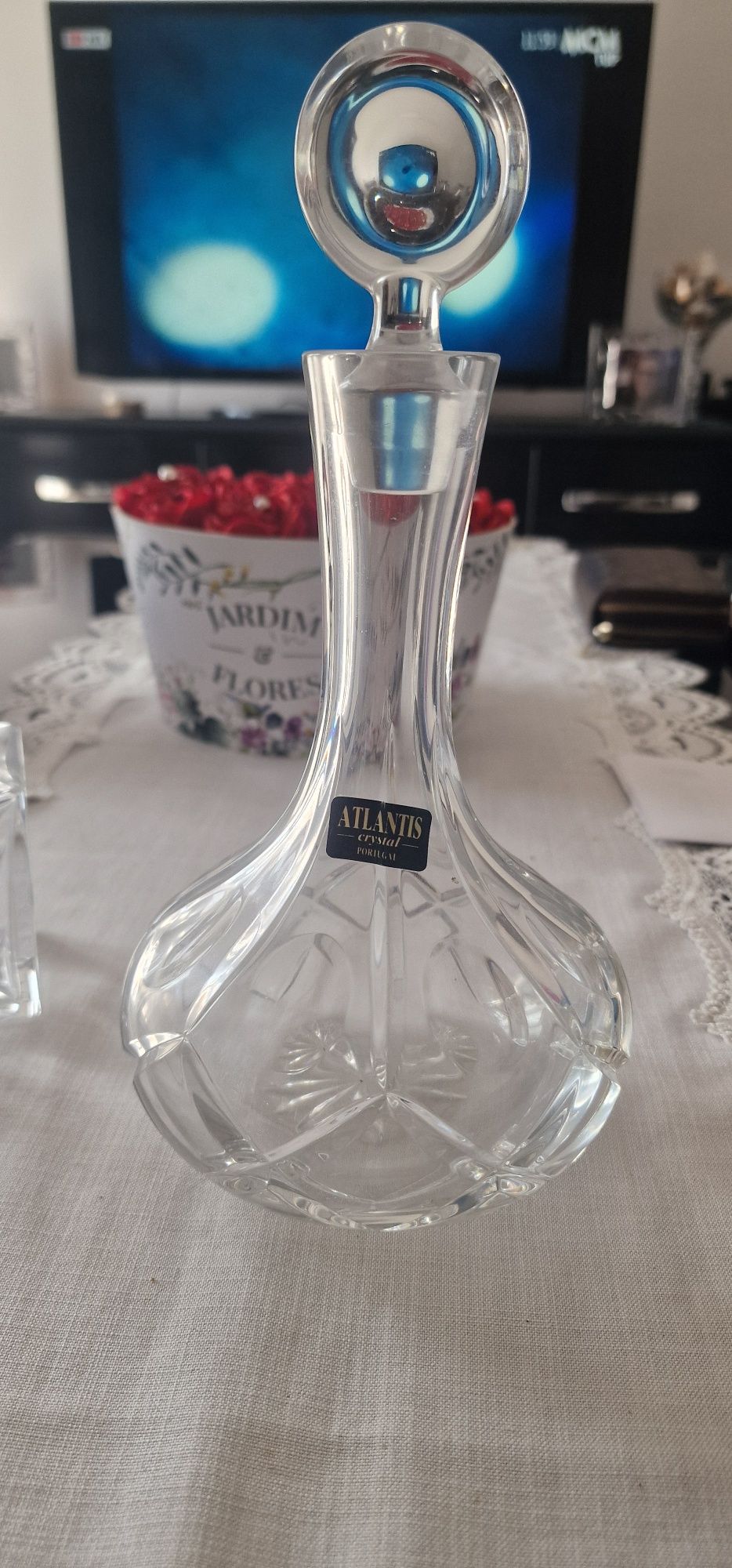 Garrafa de cristal atlantis grande