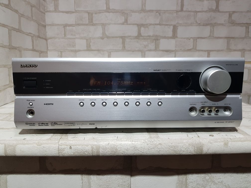 130 Ват! AV ресивер/підсилювач ONKYO TX-SR507, б/в (+1к+1ц/ч)