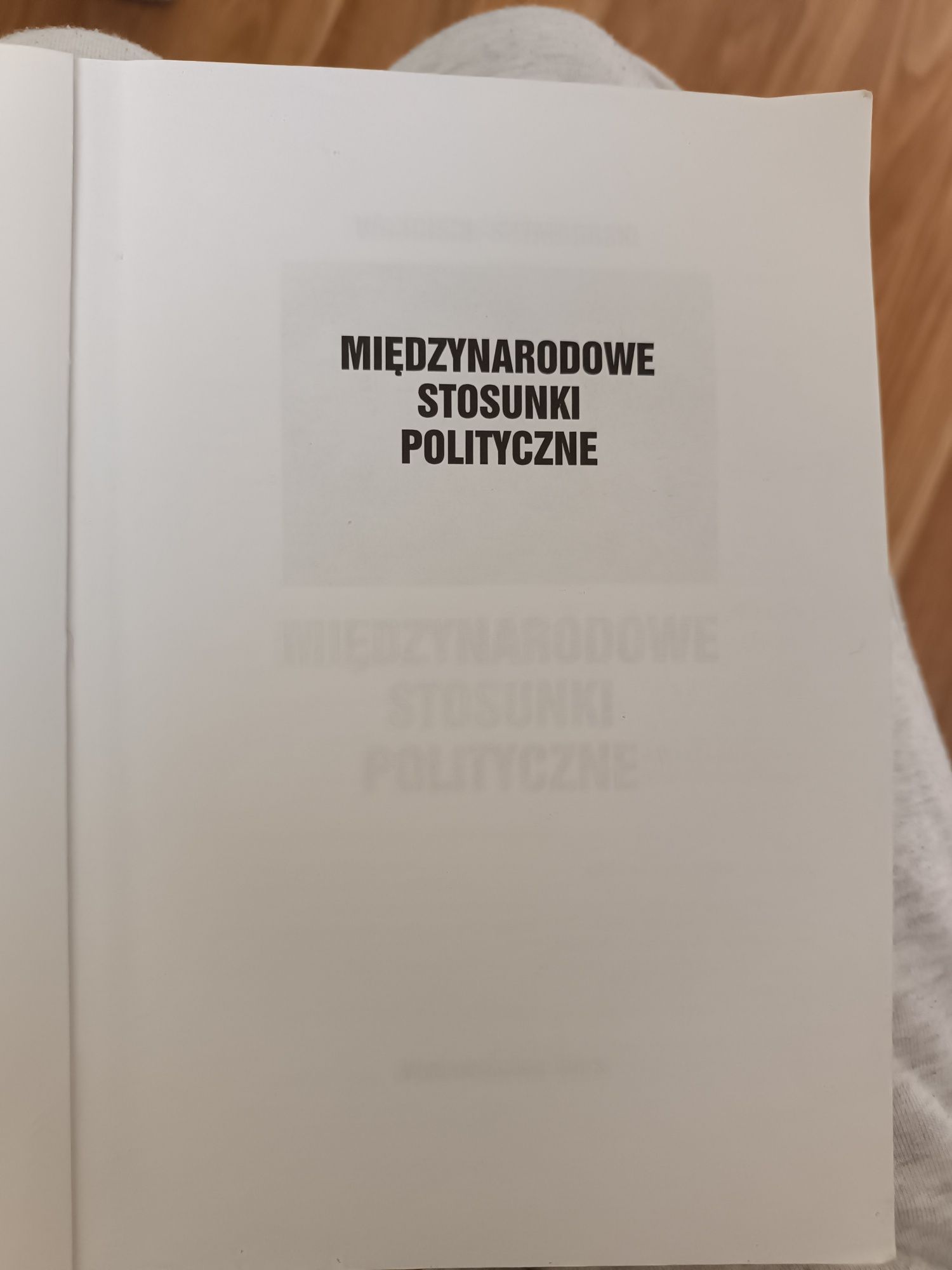 Książka naukowa międzynarodowe stosunki polityczne