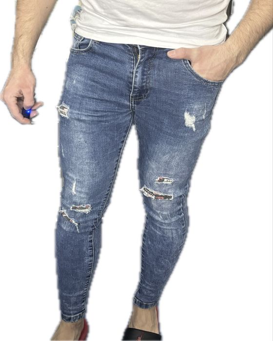 Slodnie meskie jeansowe Dromedar