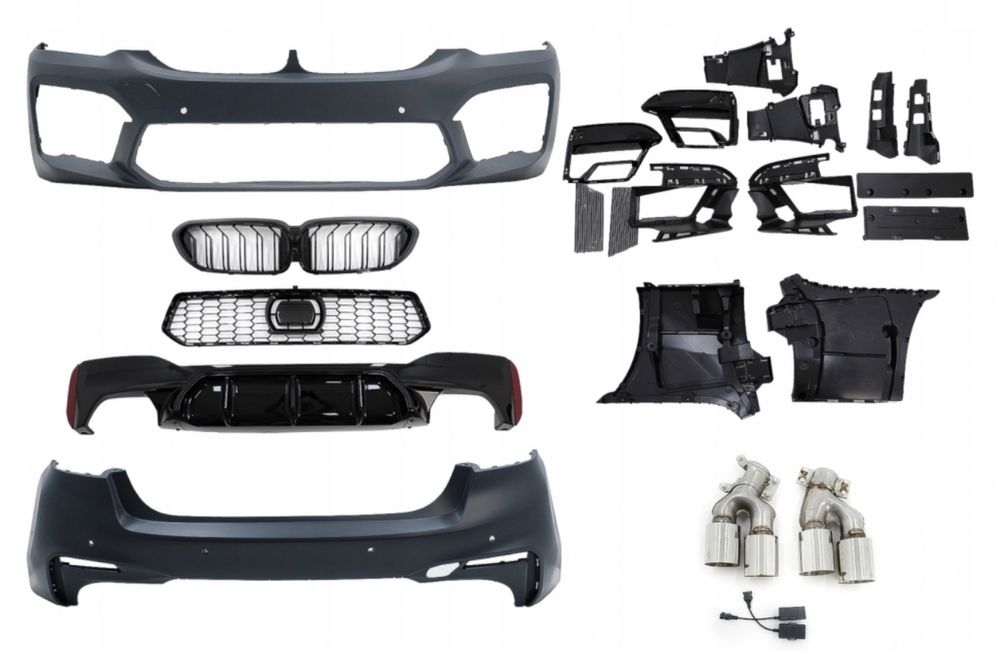 BMW G30 2020- M5 look F90 бампер пороги тюнінг lci рестайл кіт обвіс