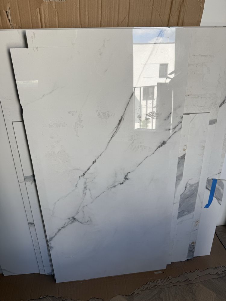 Kafle ABK Sensi Up statuario ultra lux 120x120 gres calacatta marmur