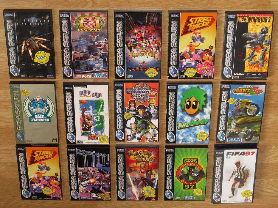 Sega Saturn: 60 Jogos PAL, Consolas, Cabos, vendo individualmente +++