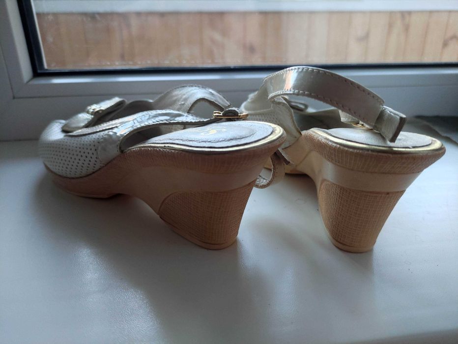 Женские босоножки (25 см). НАТУРАЛЬНАЯ кожа