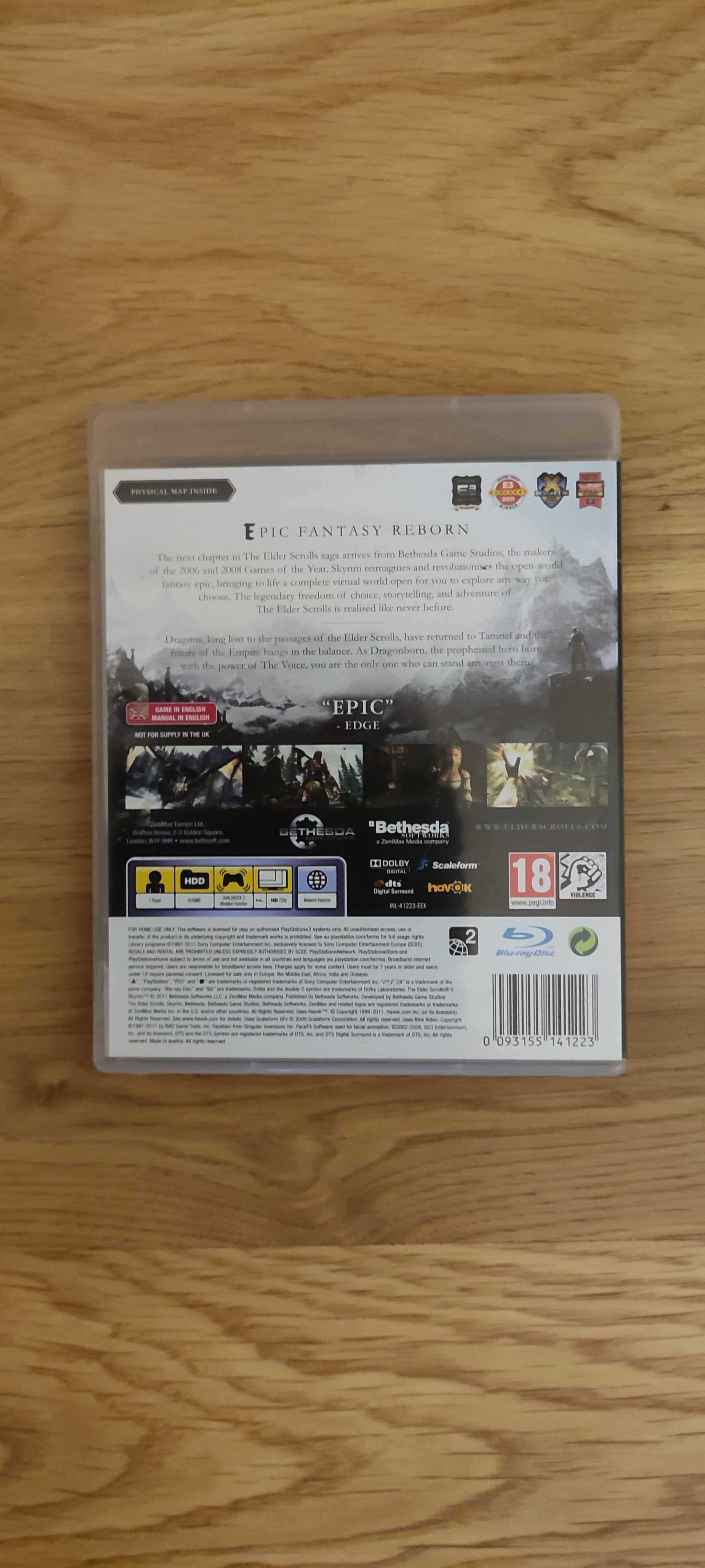 The Elder Scrolls 5 Skyrim gra ps3.