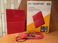 Dysk WD My Passport 1TB  Czerwony