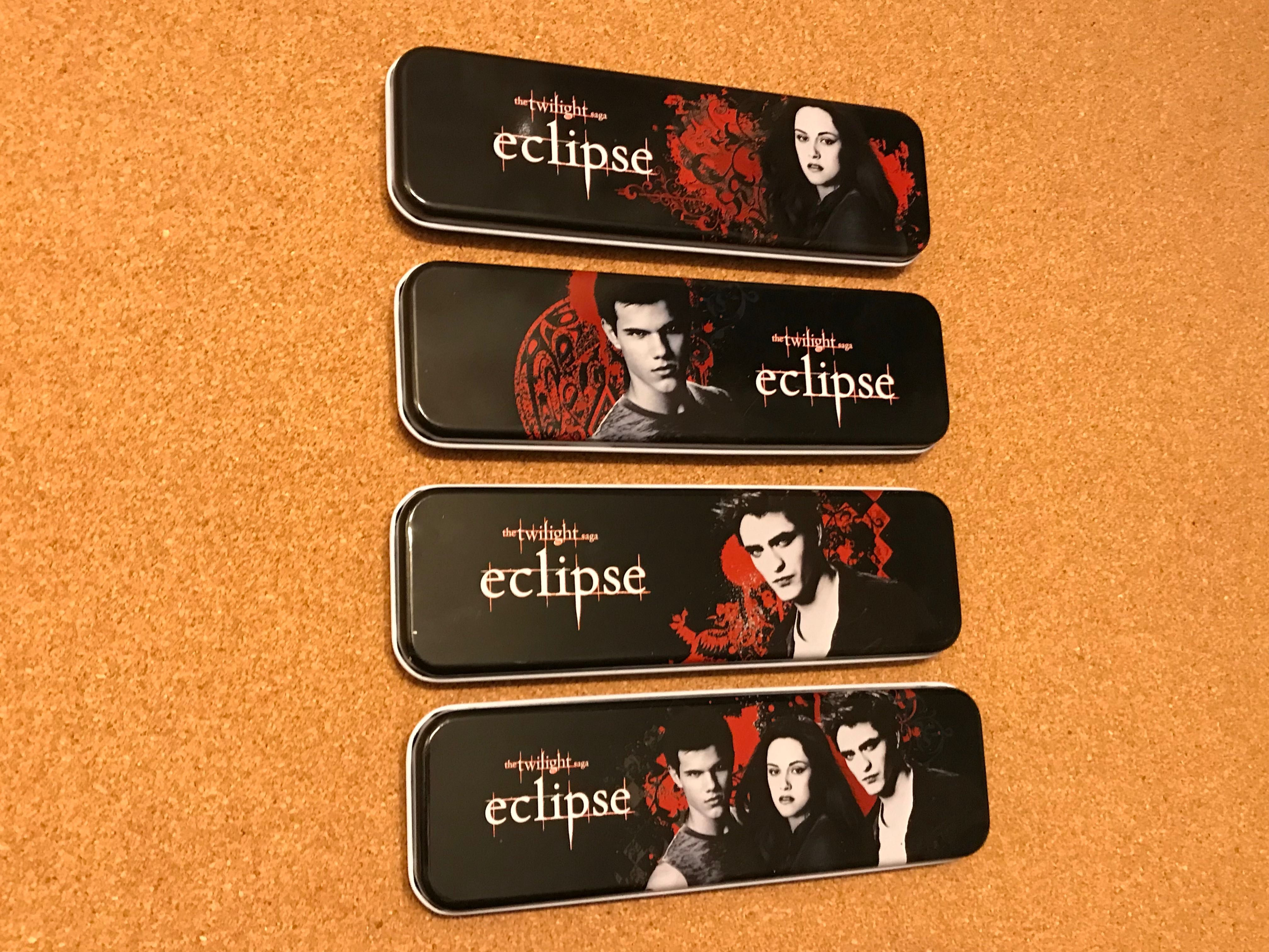 Zestaw 4 x Piórnik Pudełko The Twilight Saga Eclipse - Zmierzch