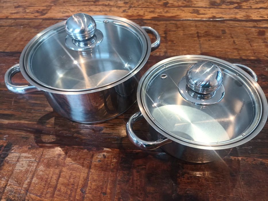 Komplet garnków Steinbach, stal nierdzewna srednica 20 i 16 cm