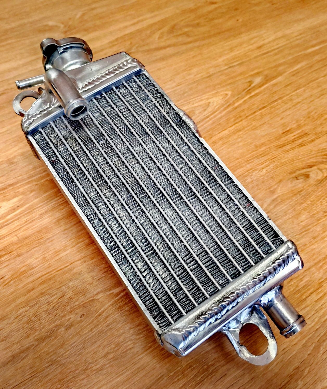 Radiador Alumínio Yamaha DT50, montagem direta mais volume original