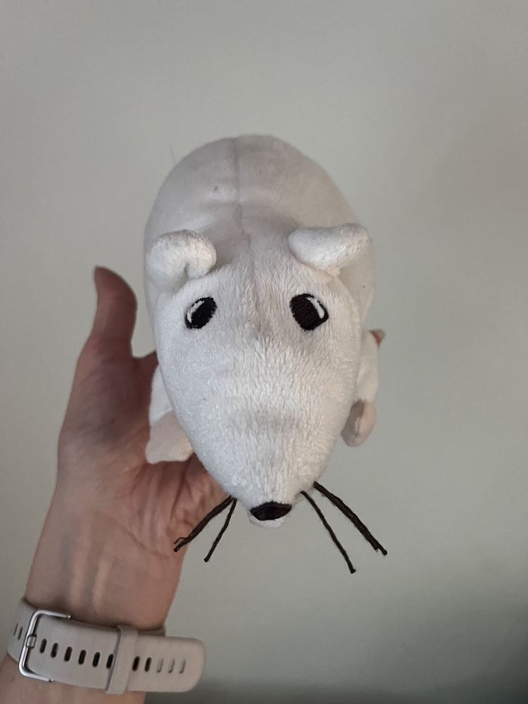 Ikea szczur mysz szczurek biały pluszak maskotka