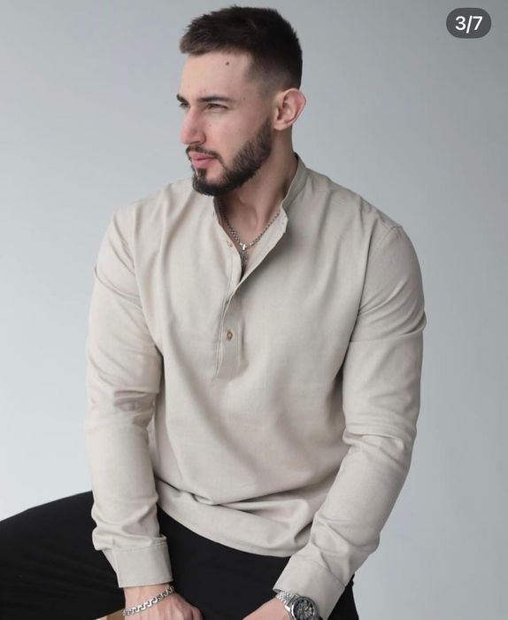 Лляна чоловіча сорочка укр.бренду Mirey