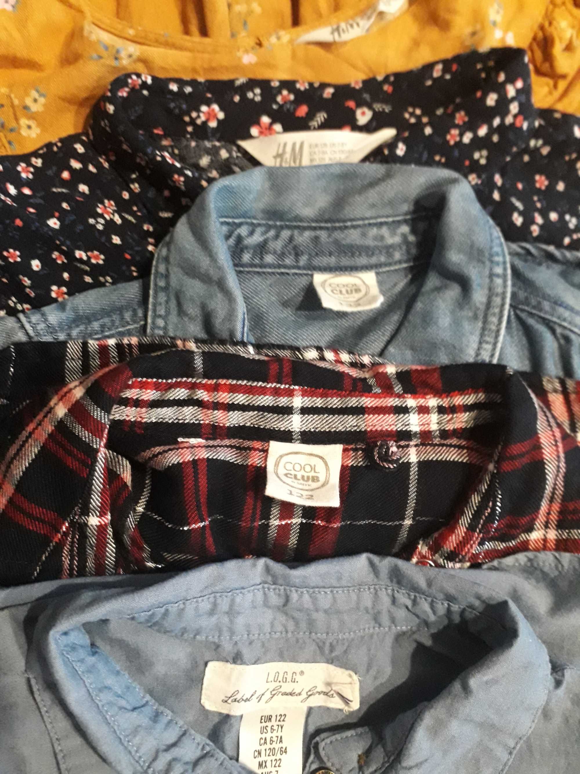 paka ubrań dziewczęcych r. 122 Zara, H&M, Cool Club, Gup, Next, Lindex
