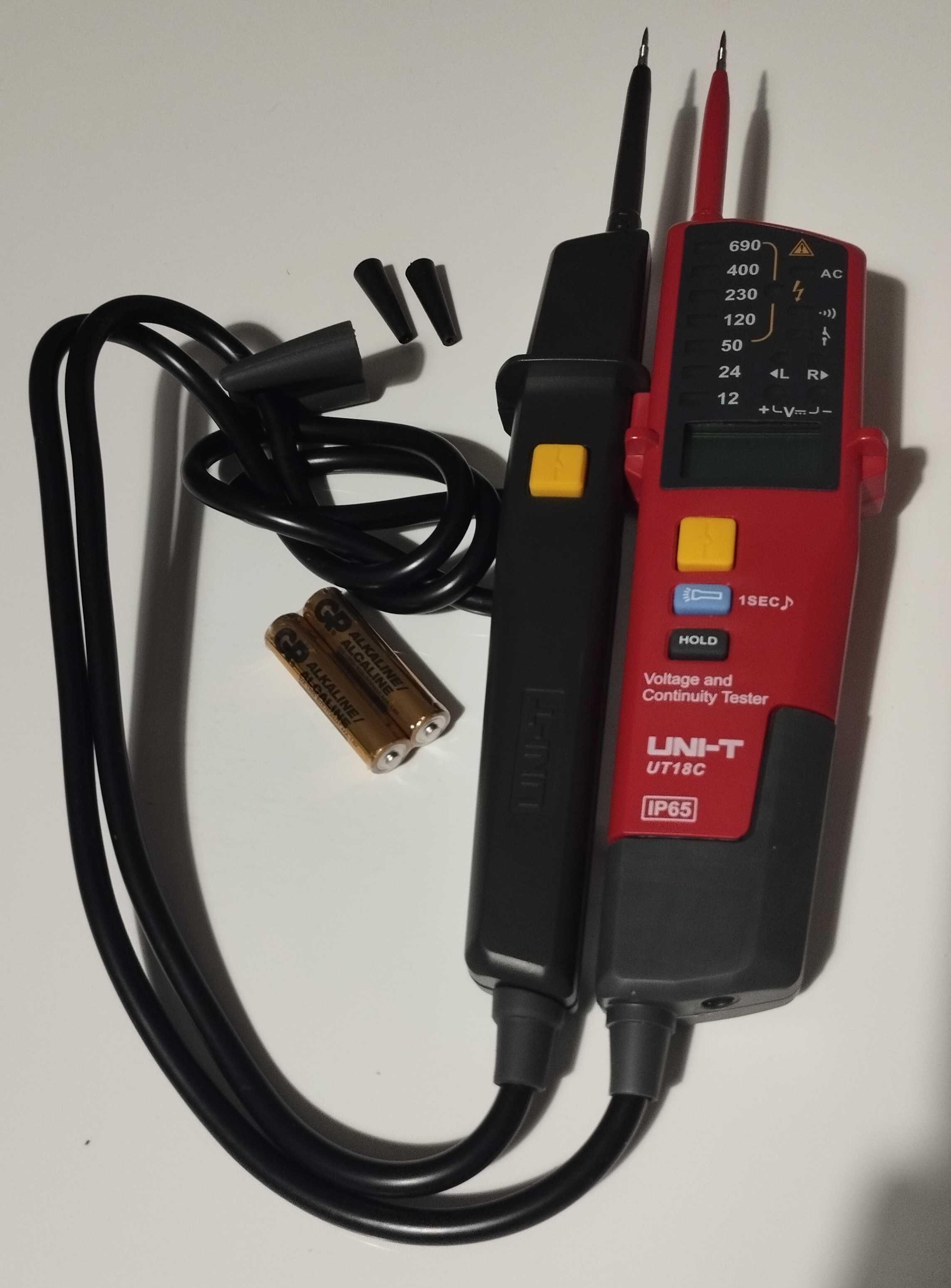 Miernik TESTER próbnik Napięcia Faz Test RCD T+ UNI-T UT18C Prof. NOWY