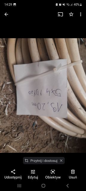 Kabel 5×4 ydy żo 19 metrów