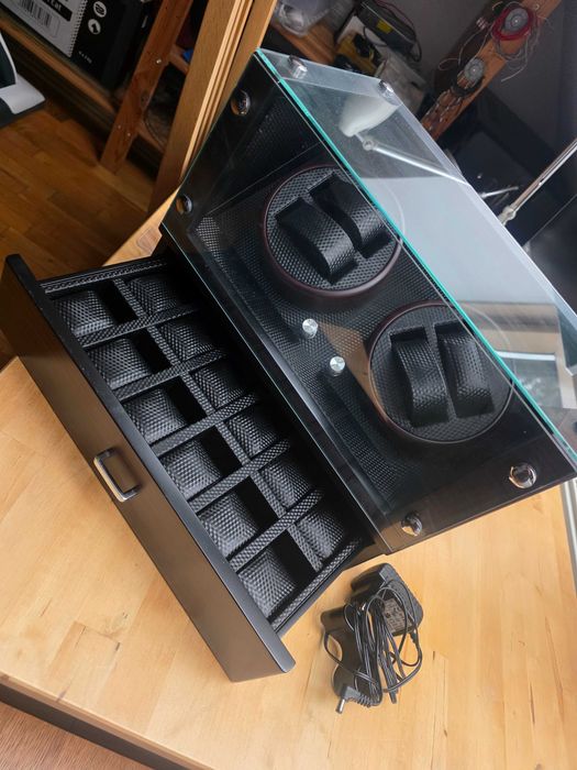 Rotomat na 4 zegarki z szufladą na 12