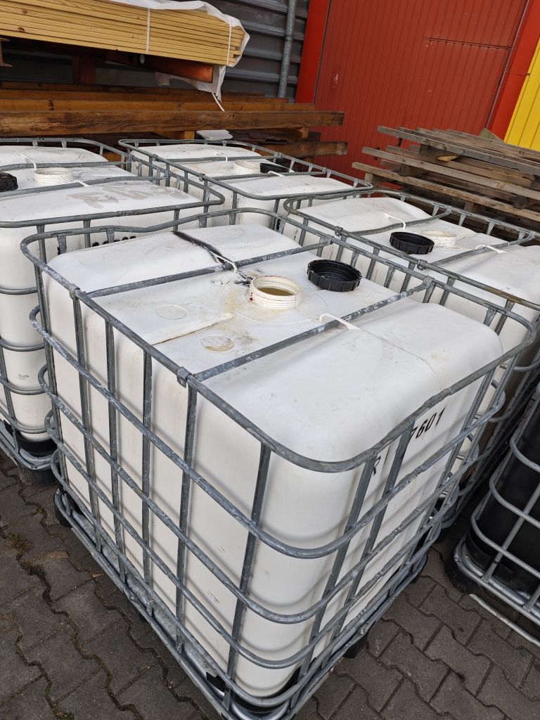 Mauzer 1000 L stalowa rama + kran CZYSTE