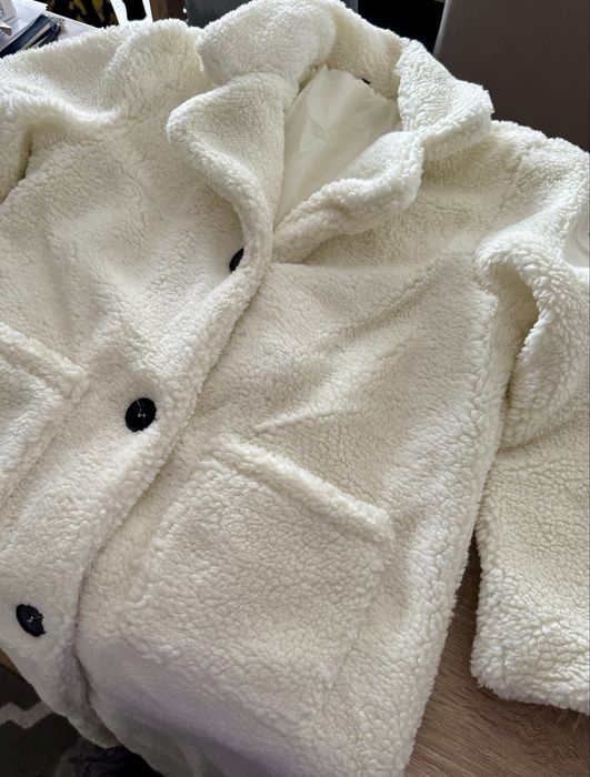 Płaszcz biały rozmiar L