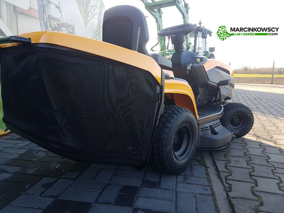 "Marcinkowscy" Mocny traktorek 2-cylindrowy STIGA 398 z pługiem 120 cm