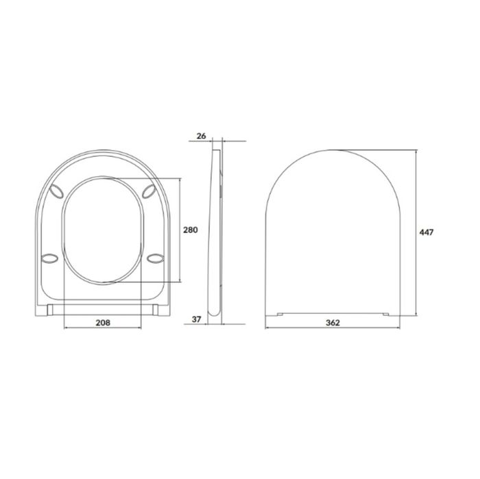 Deska WC jak nowa Cersanit Larga Oval Slim, wolnoopadająca, duroplast