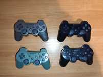 Pady ps3 czarny zielony i szary stany idealne