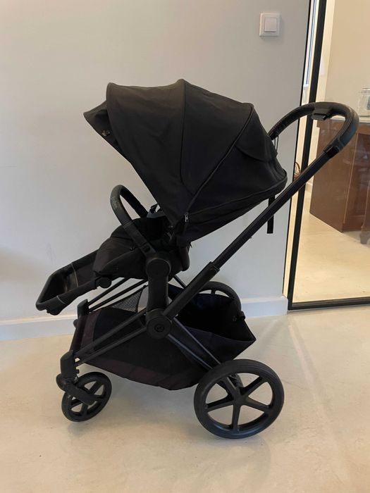 wózek cybex priam 2.0 z gondolą i siedziskiem spacerowym black matt
