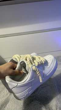 Air force rope laces bege