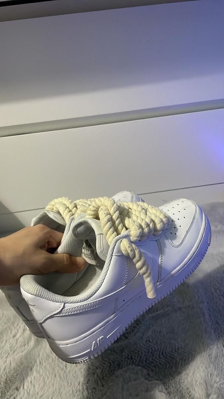 Air force rope laces bege