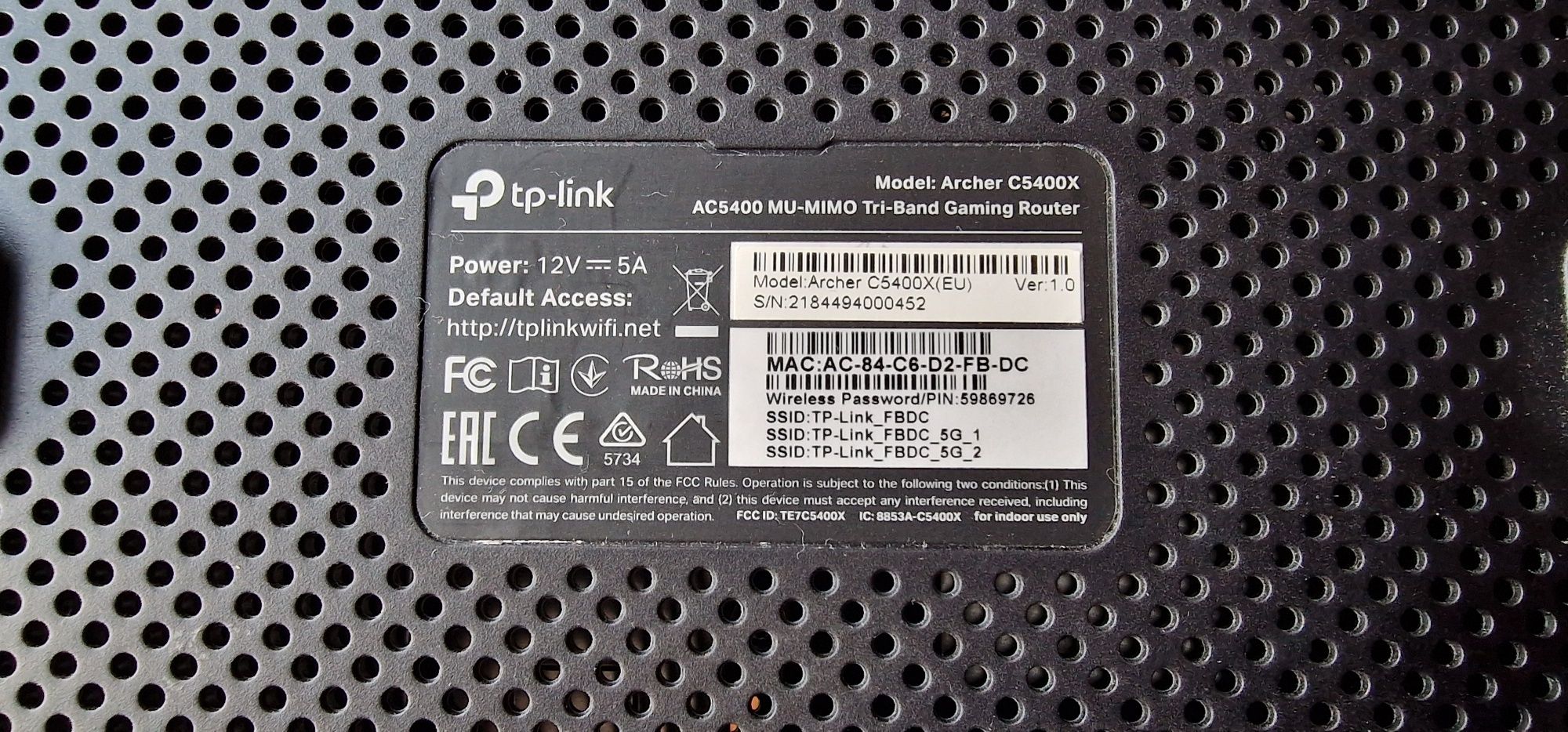 Bardzo wydajny router Archer c5400x