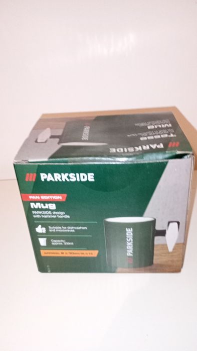 Bidon 0,75l Parkside i kubek do picia zestaw nowy prezent dla chłopaka