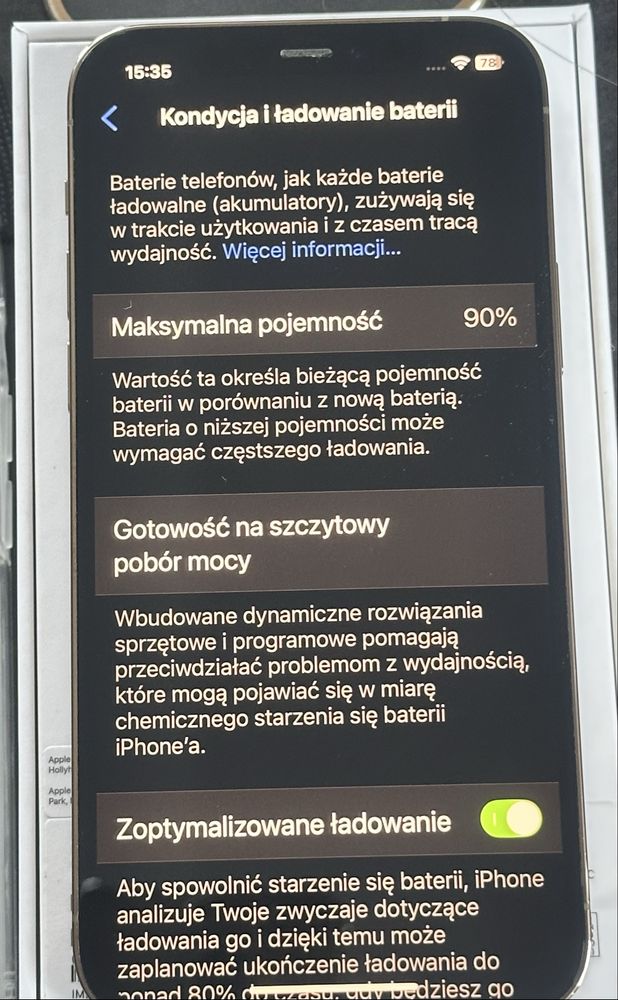 Sprzedam iPhone’a 12 Pro 256 GB, 6,1 cala w stanie idealnym.