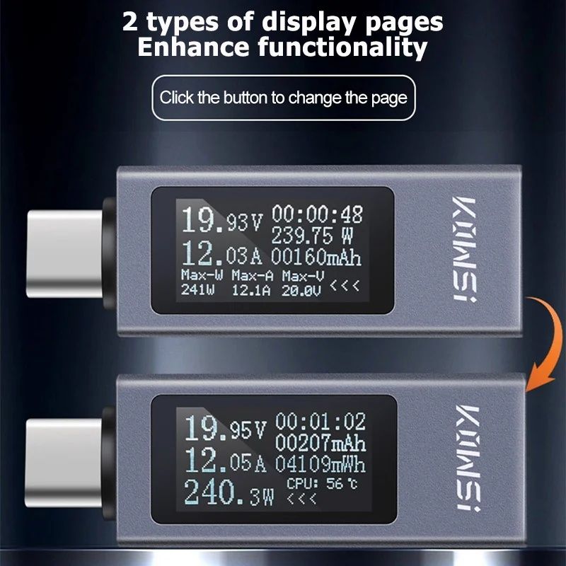 USB-тестер KWS-2301C Type-C