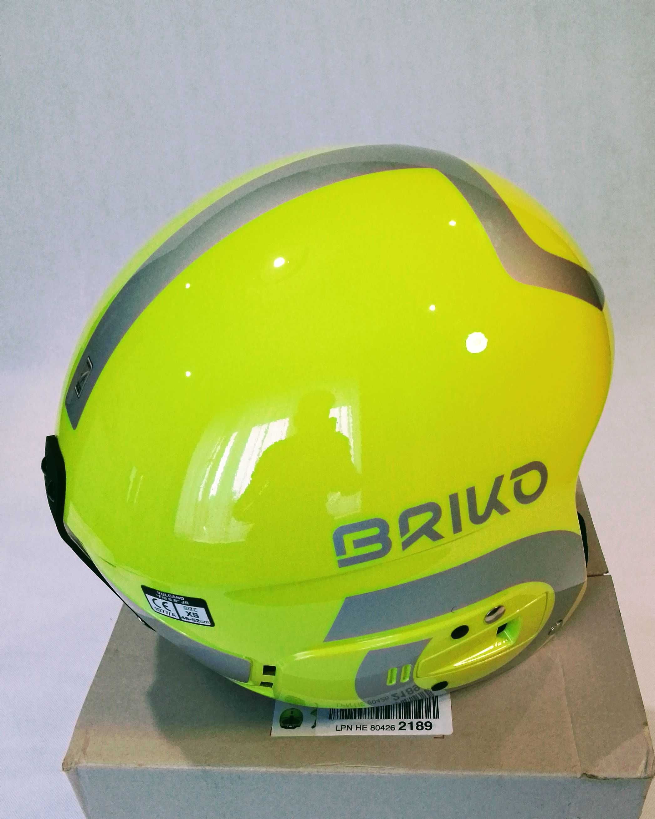 Kask narciarski dziecięcy Briko Vulcano FIS 6.8, żółty r. XS 48-52 cm