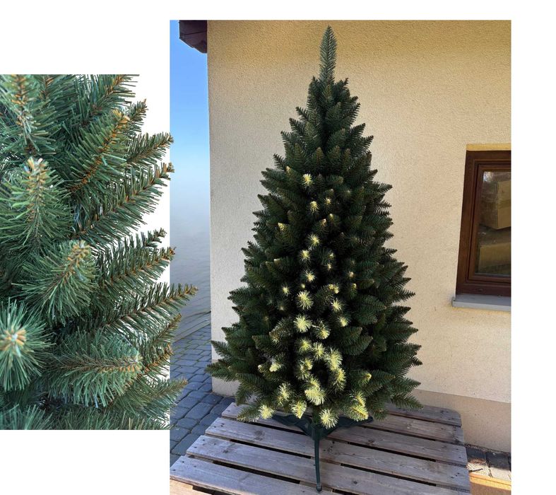 NOWA choinka sztuczna 220cm sosna 180 2m 250 zielona PE PVC jodła żywa