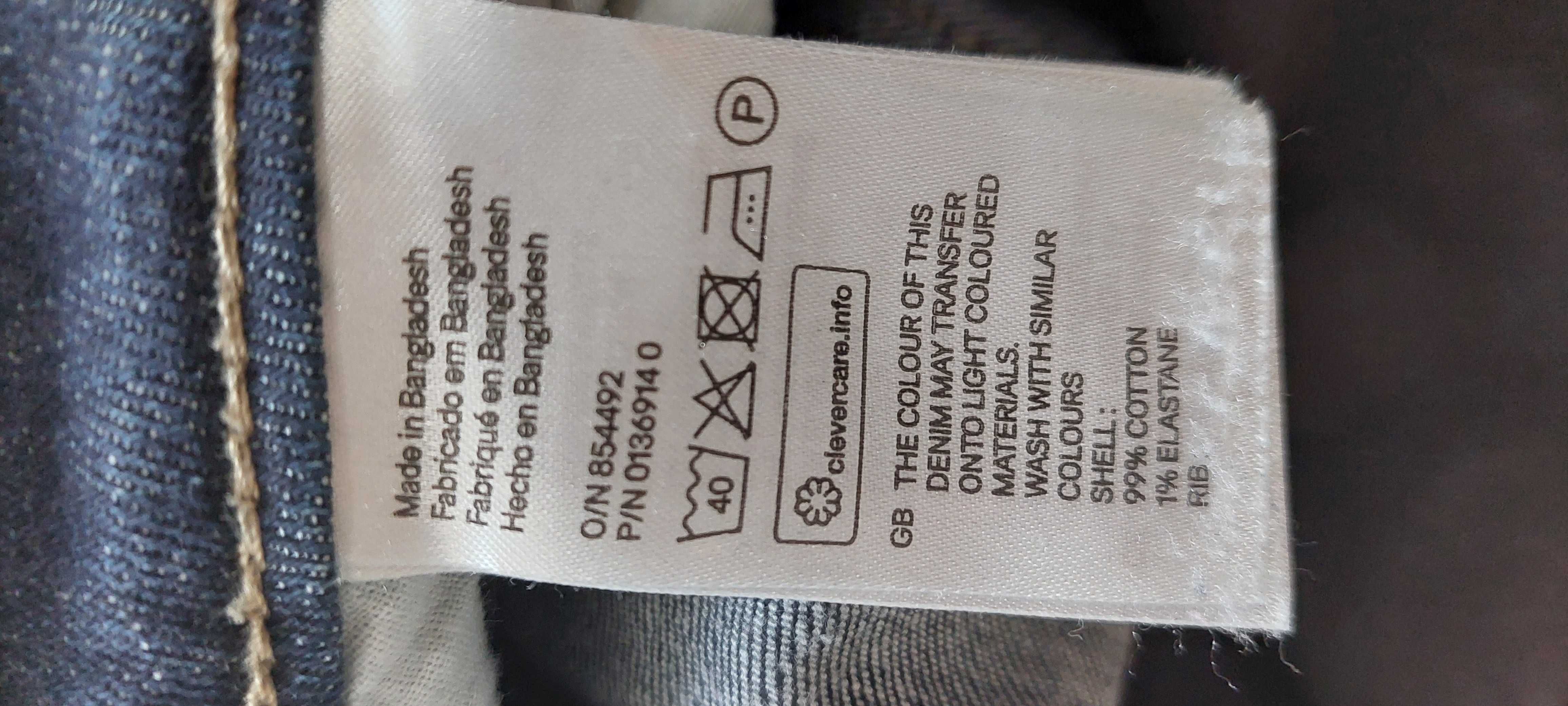 Spodnie jeansy ciążowe h&m rozmiar 40