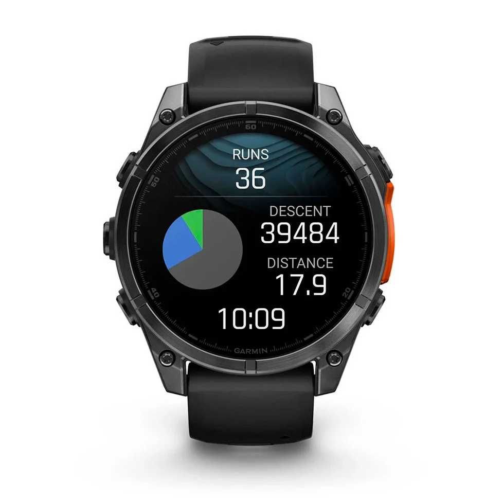 Garmin Fenix 8 47mm AMOLED Slate Gray with Black Silicone Band