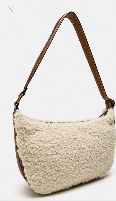 Сумка з овчини zara