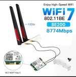 Kit placa de rede WiFi 7 M.2