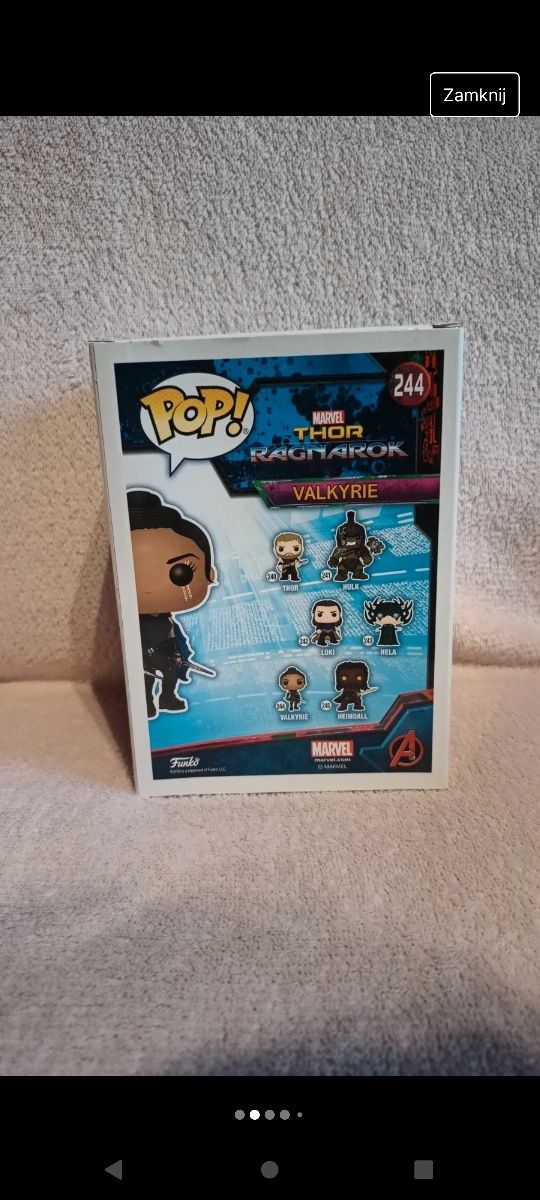 Marvel Valkyrie Thor Ragnarok Funko Pop