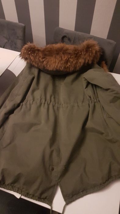 kurtka płaszcz futro naturalne jenot
