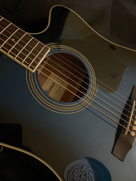 Guitarra Ibanez PF15ECE-TBS com Mala de transporte